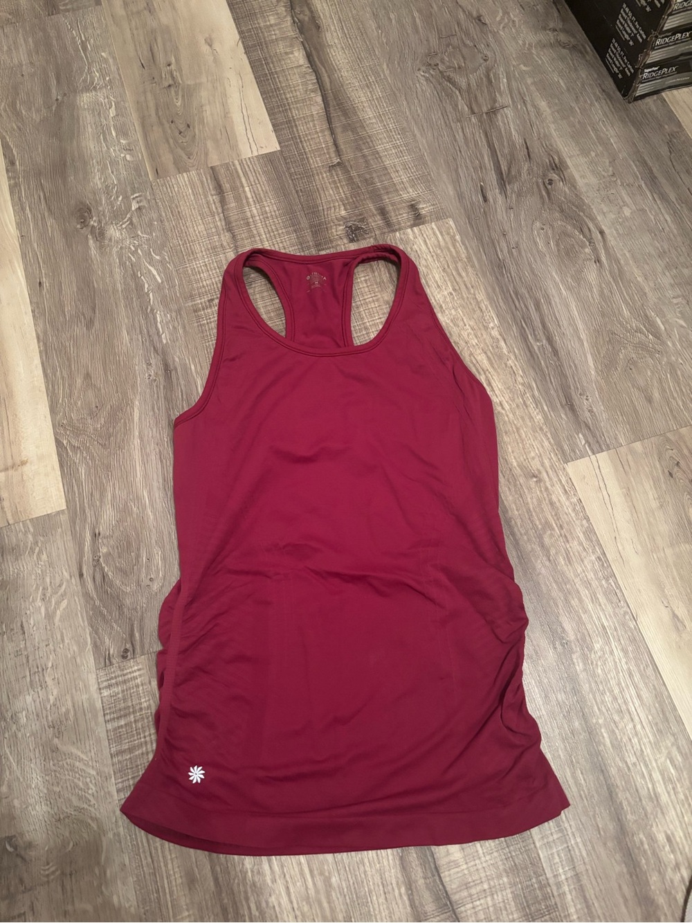 Athleta Maroon Racerback Tank Top